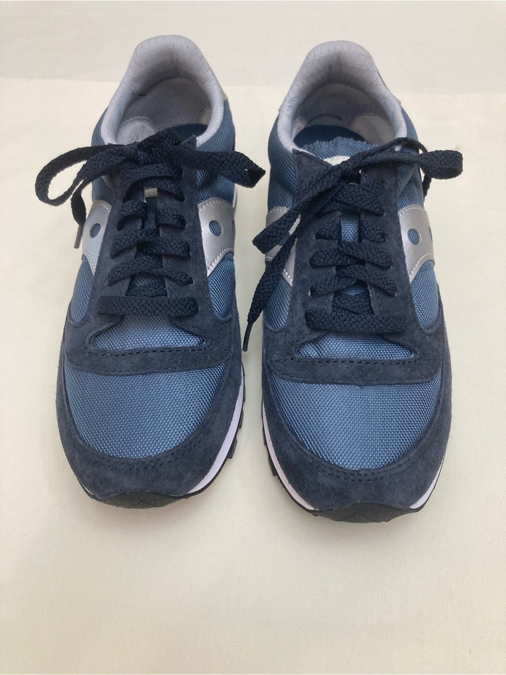 Saucony Kids Navy and Light Blue Lace-Up Sneakers 5.5 - Picture 2 of 9